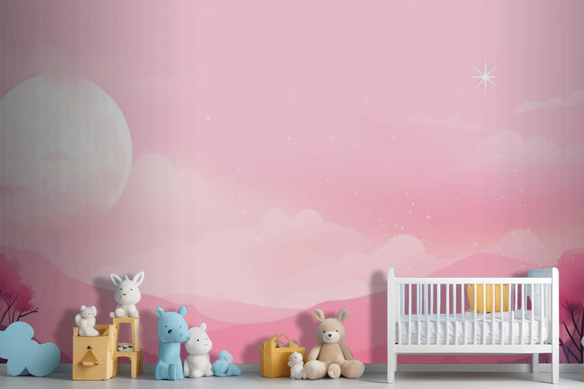 The Moon Is In The Sky Wallpaper Mural