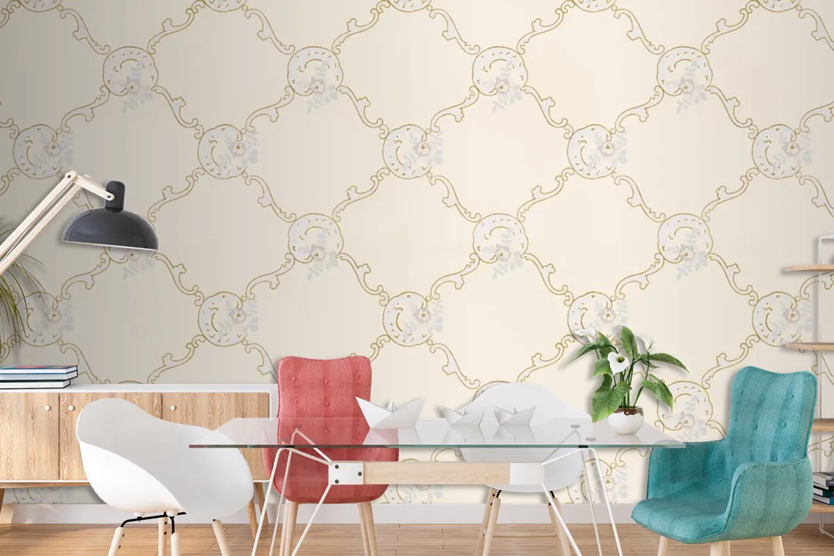 Vintage Ornamental Pattern Wallpaper Mural