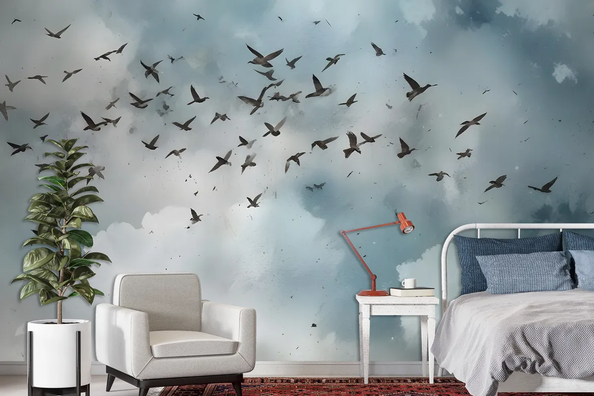 Watercolor Splash Art Wallpaper Mural