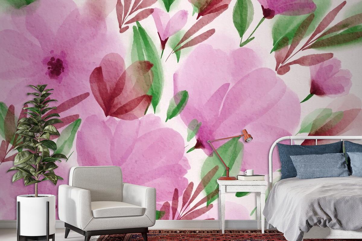 Watercolor Spring Wallpaper Mural