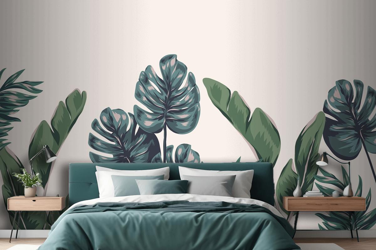 Tropical Foliage Mural Wallpaper Mural