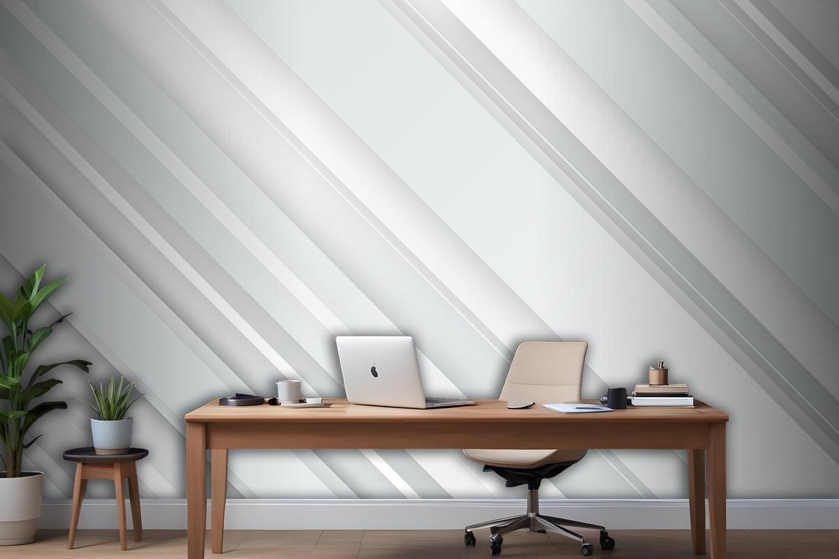 White Abstract Background Wallpaper Mural