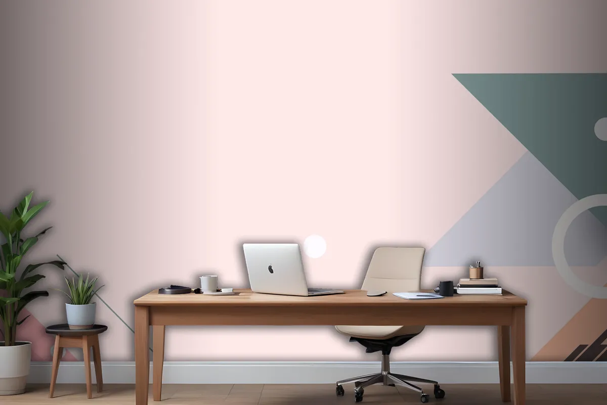 Geometric Background With Abstract Shapes Wallpaper Mural