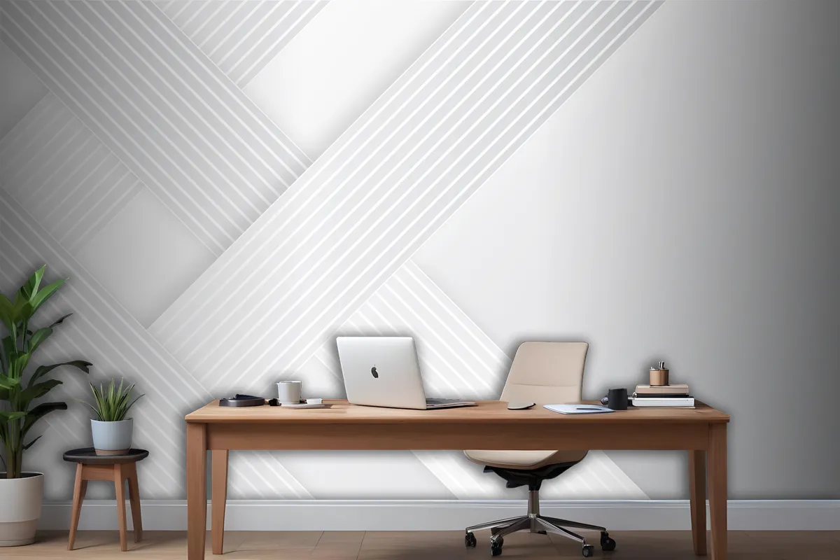 Paper Style Dynamic Lines Background Office Wallpaper Mural