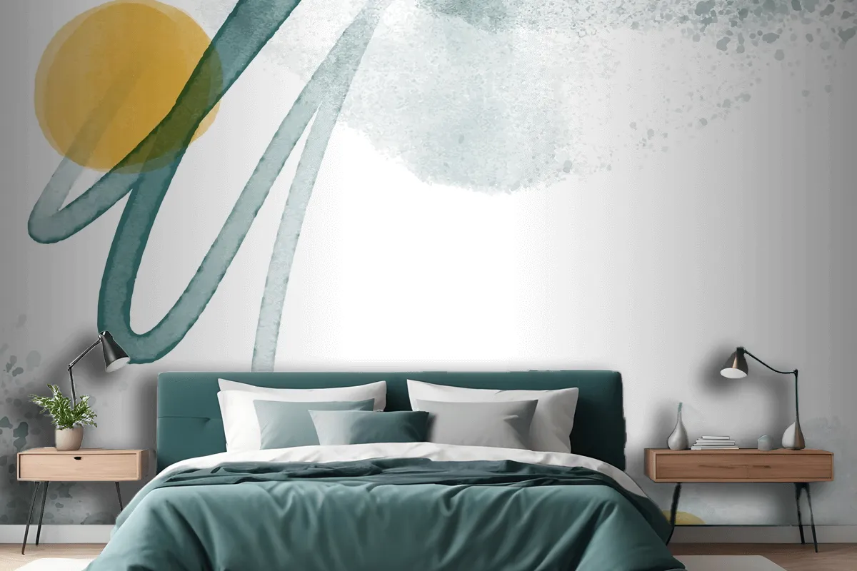 Abstract Watercolor Background Wallpaper Mural