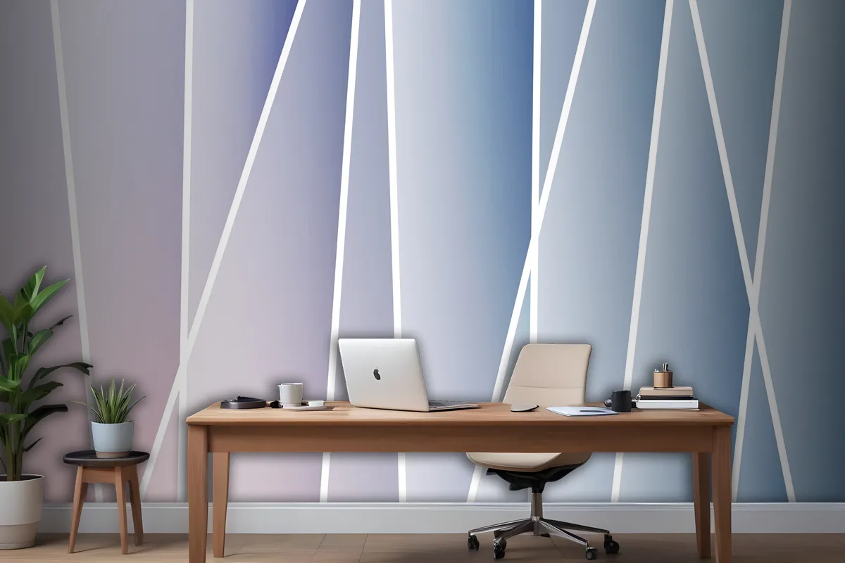 Abstract Pastel Soft Gradient Line Decorative Background Wallpaper Mural