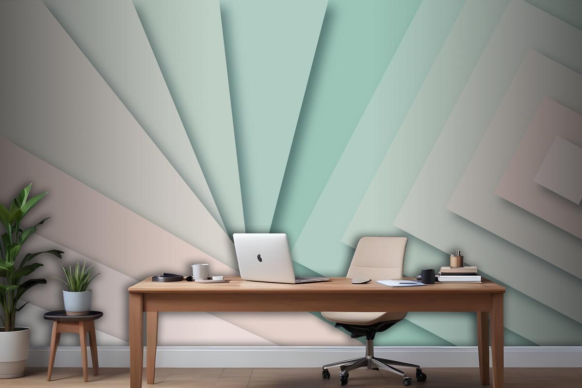 Paper Style Abstract Background Wallpaper Mural