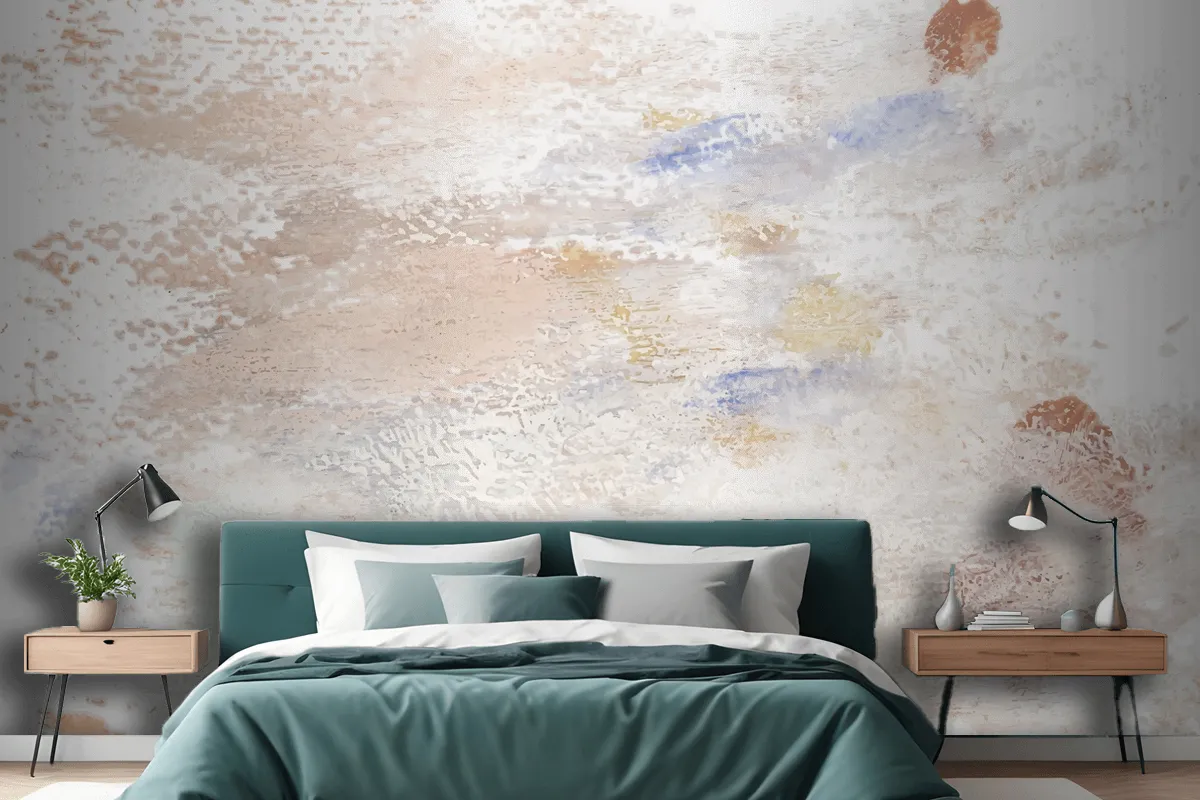 Earth Tone Paint On A Canvas Wallpaper Mural