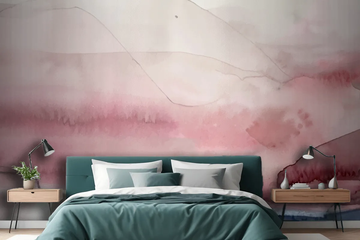 Soft Watercolor Splash Stain Background Wallpaper Mural