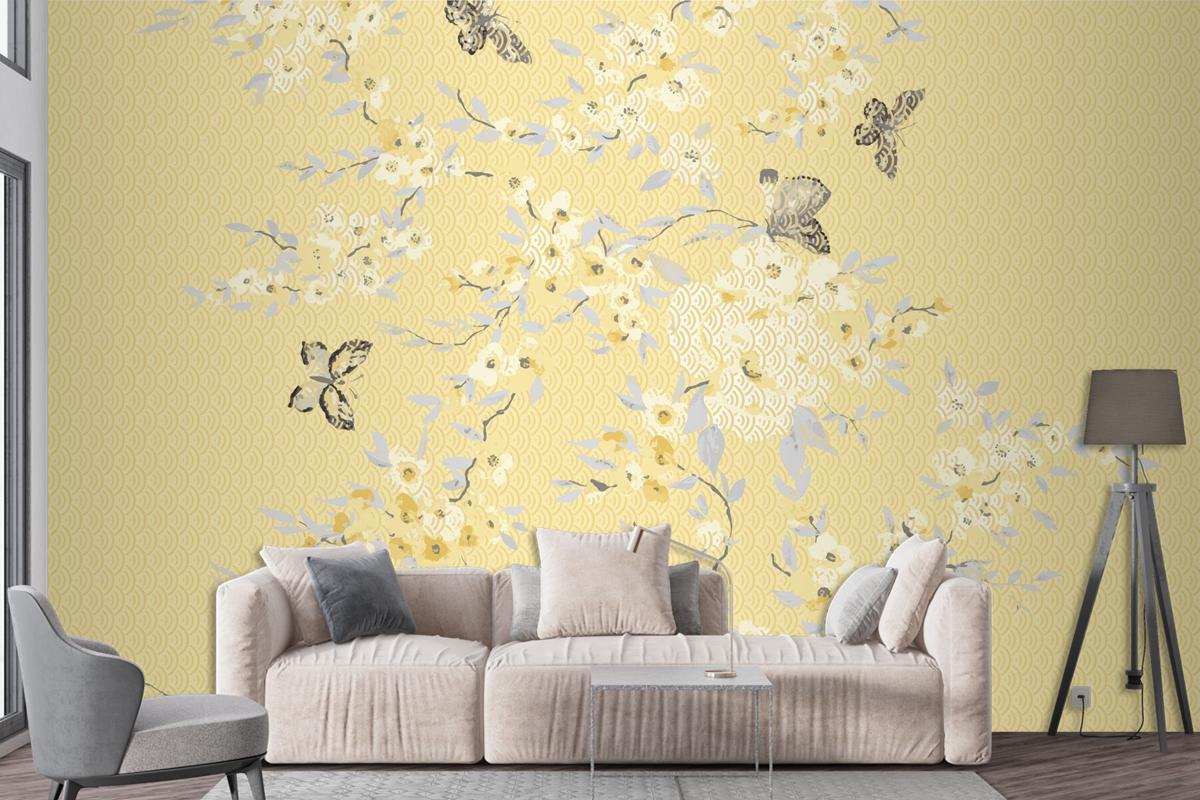 Graphic Pattern For Textile Fabric Designs Wallpaper Mural