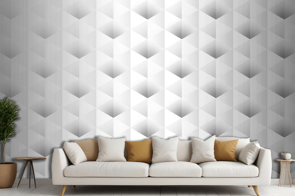 Abstract 3D Paper Style Living Room Wallpaper Mural