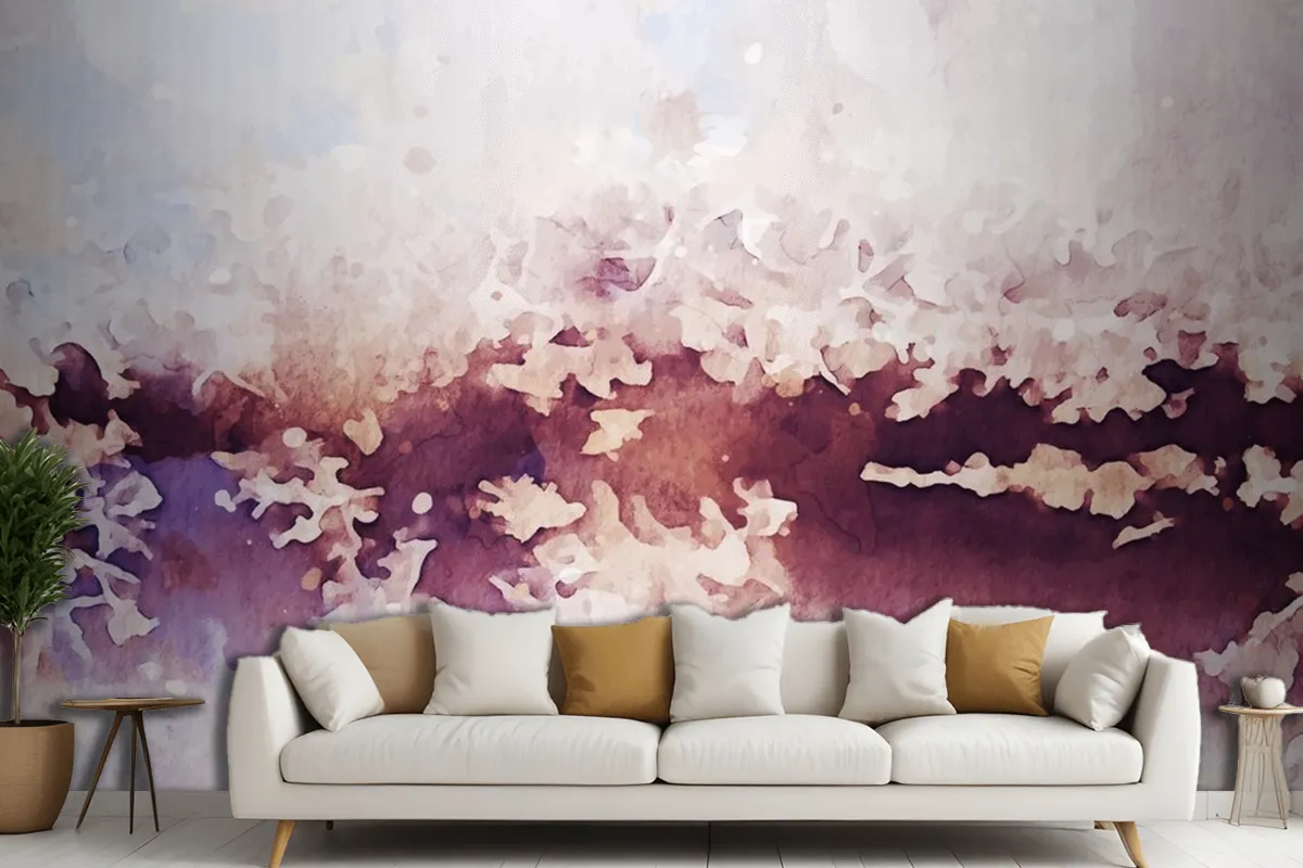 Abstract Texture Of Watercolor Wallpaper Mural