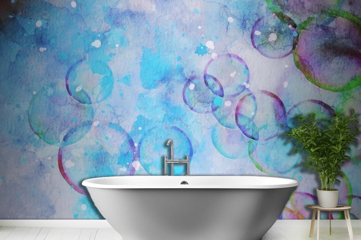 Bubble Watercolor Artwork Wallpaper Mural