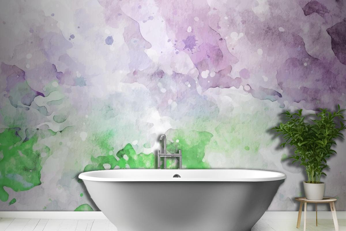 Stylish Pastel Texture Watercolor Wallpaper Mural