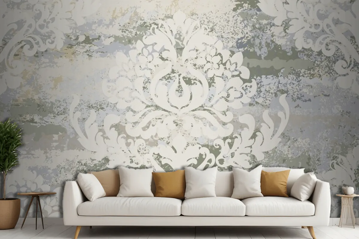 Vintage Ornament Seamless Pattern Living Room Wallpaper