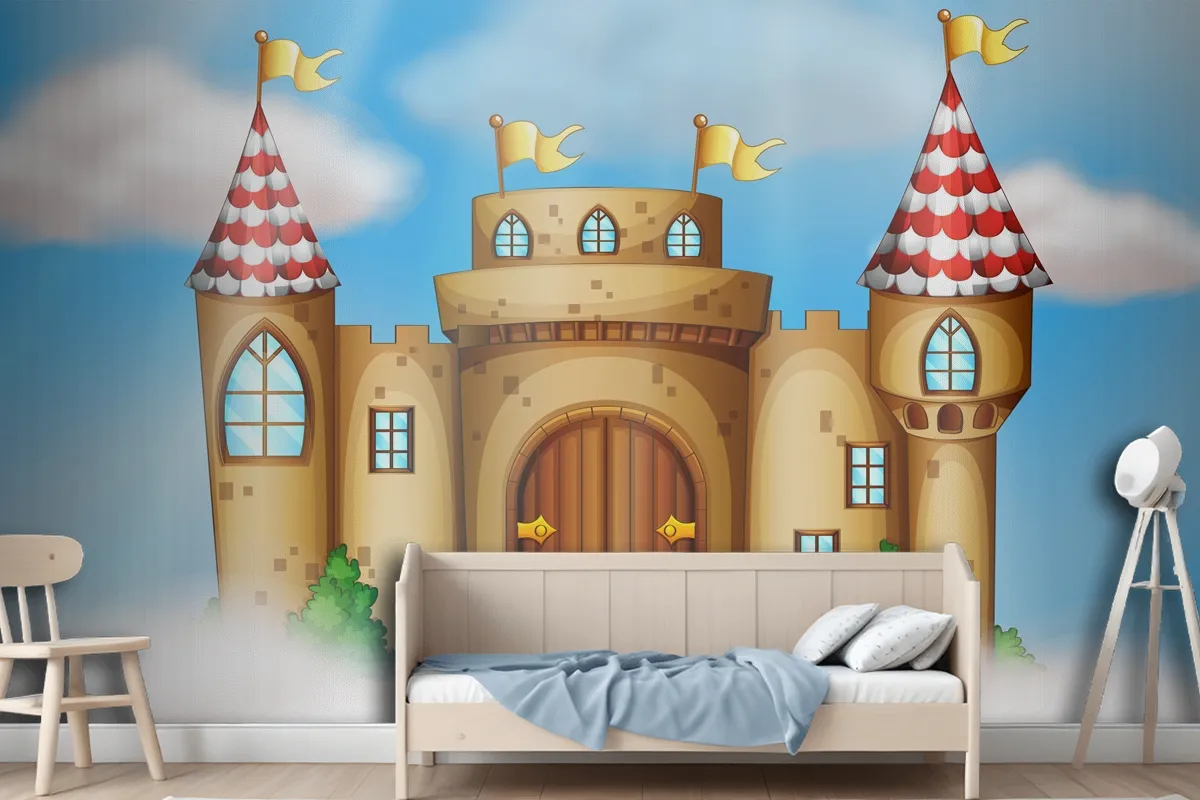 A Fairy Tale Castle On Sky Wallpaper Murals