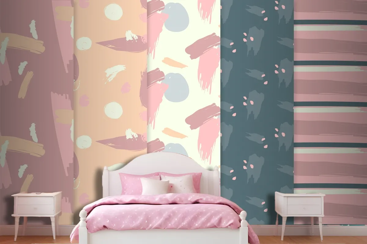 Abstract Pattern Collection Draw Wallpaper Mural