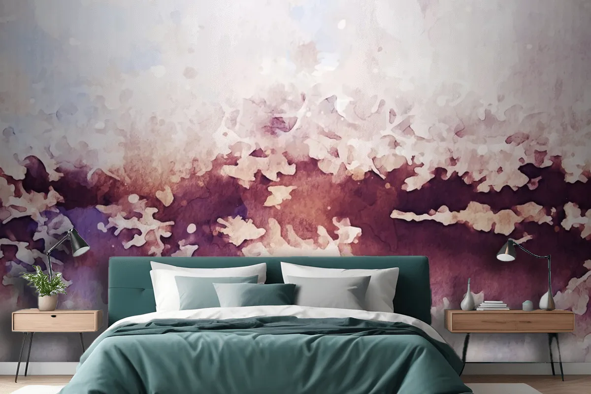 Abstract Texture Of Watercolor Wallpaper Mural