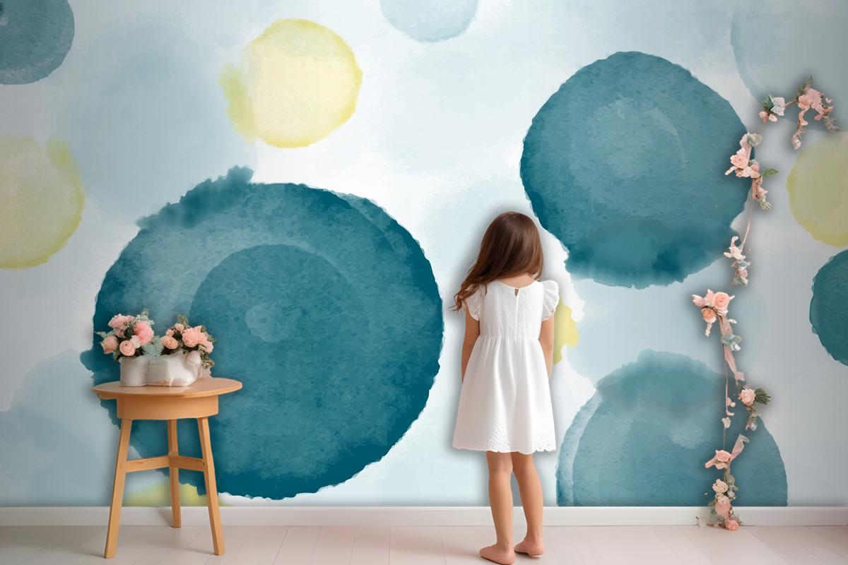 Abstract Watercolor Background Wallpaper Mural