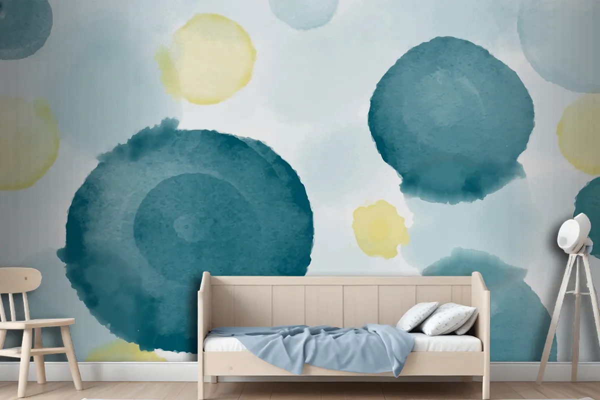 Abstract Watercolor Background Wallpaper Mural