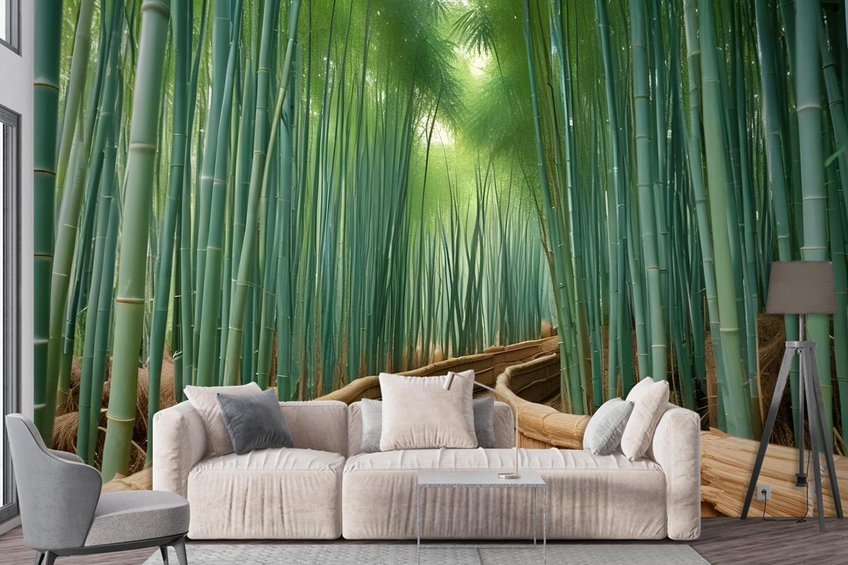 Bamboo Forest Oasis Wallpaper Mural