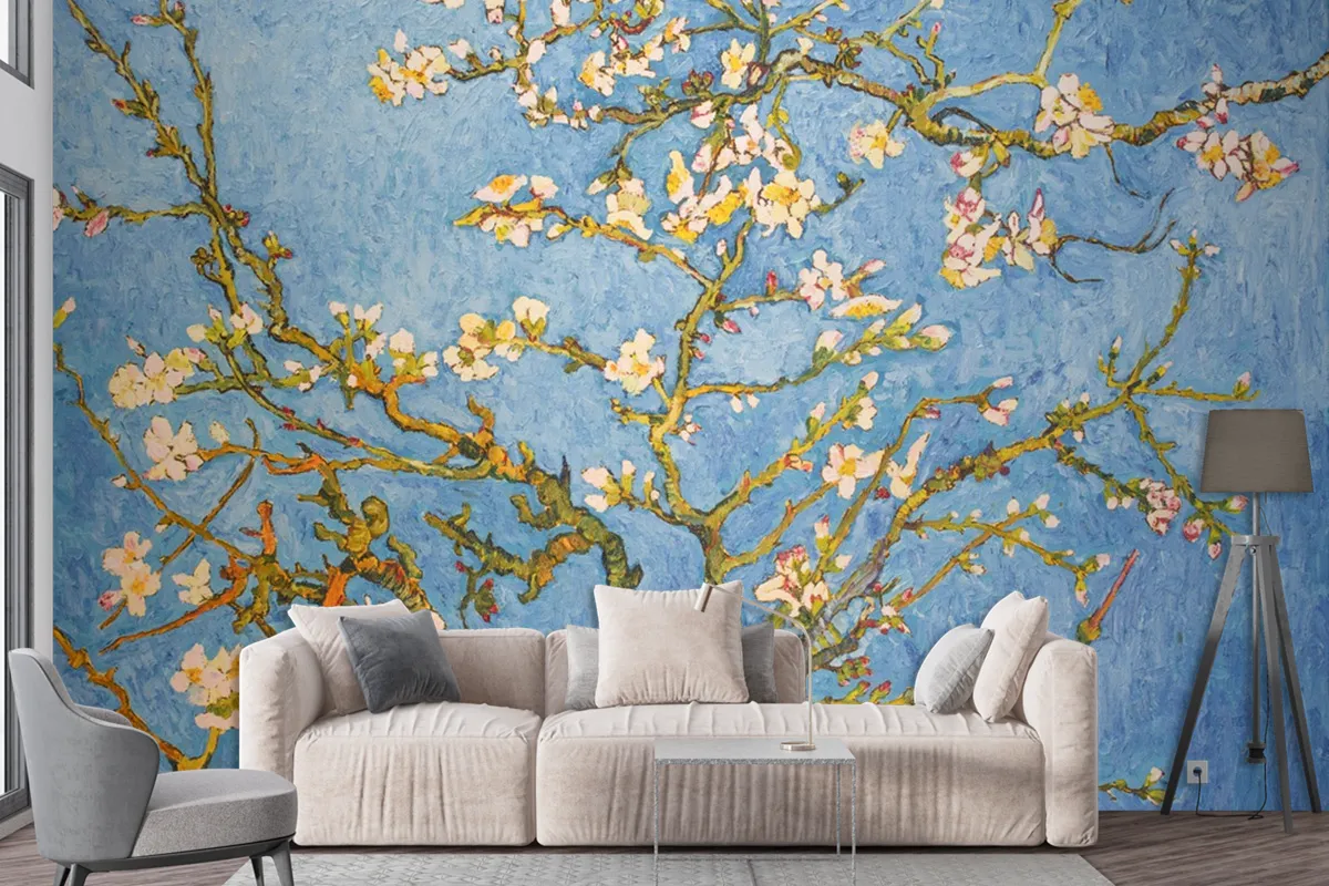 Blooming Almond Tree Wallpaper Mural