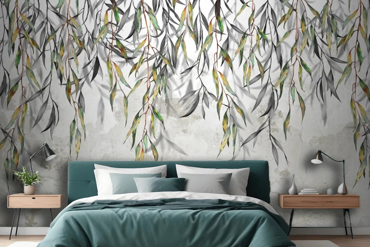 Branches Hang From Above In The Background Wallpaper Mural