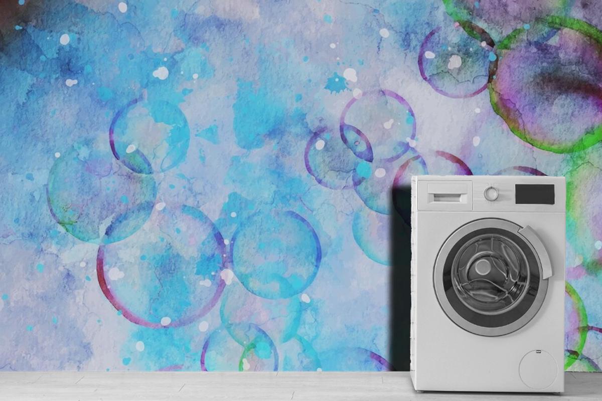 Bubble Watercolor Artwork Wallpaper Mural