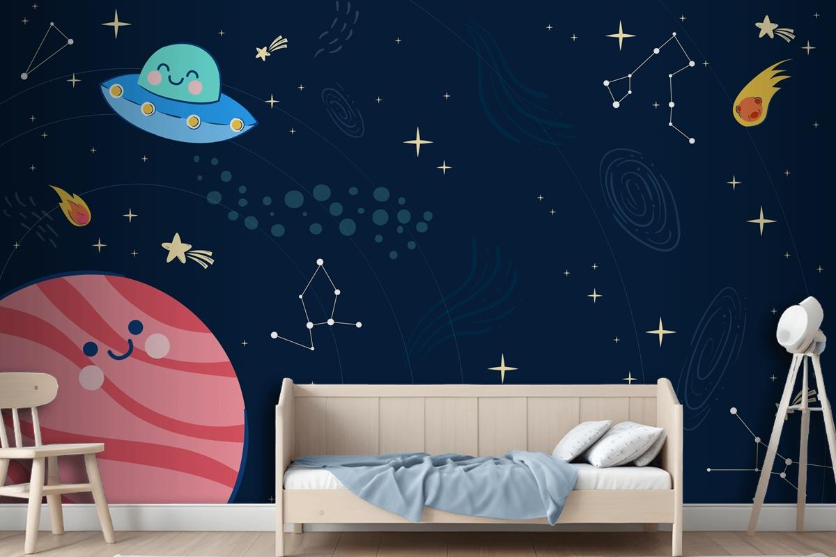 Children Space Boys Wallpaper Mural