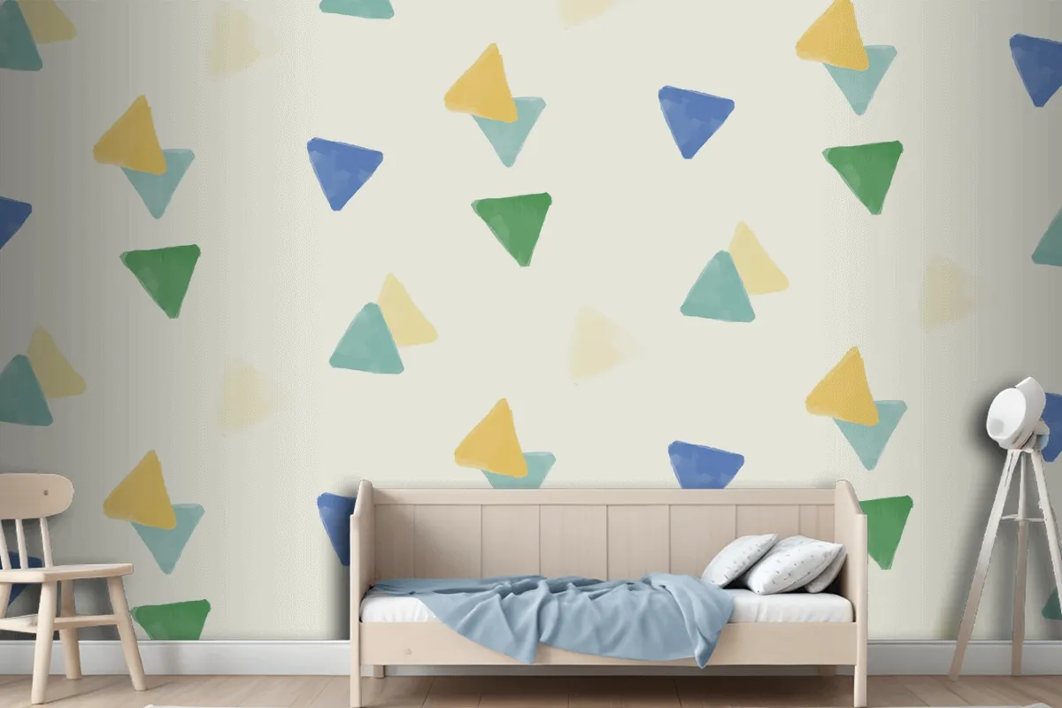 Colorful Geometric Seamless Pattern Design Wallpaper Mural