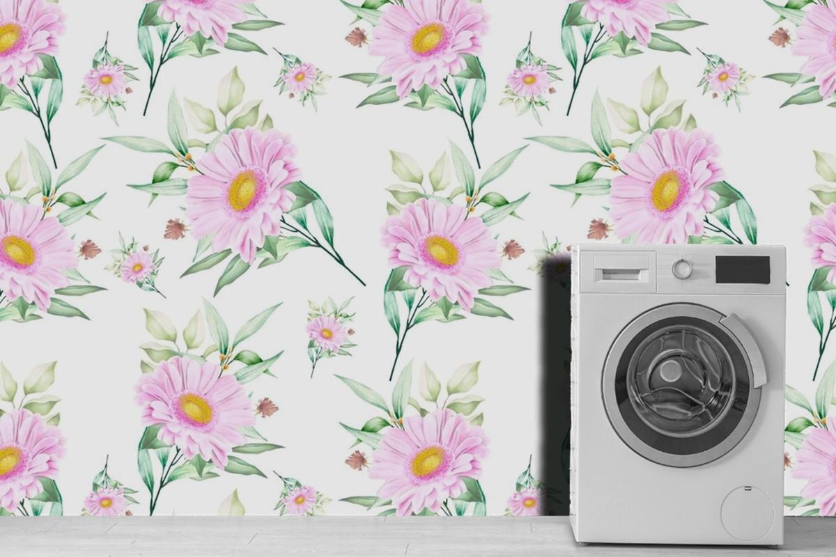 Floral Seamless Pattern Floral Blooming Wallpaper Mural