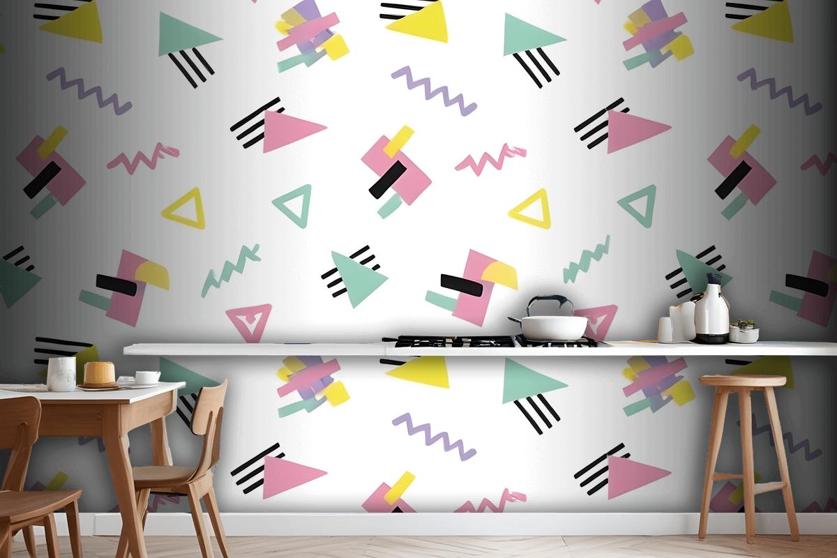 Geometric 90S Wallpaper Mural