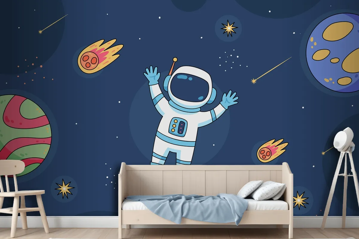 Hand Drawn Galaxy Stars Wallpaper Mural