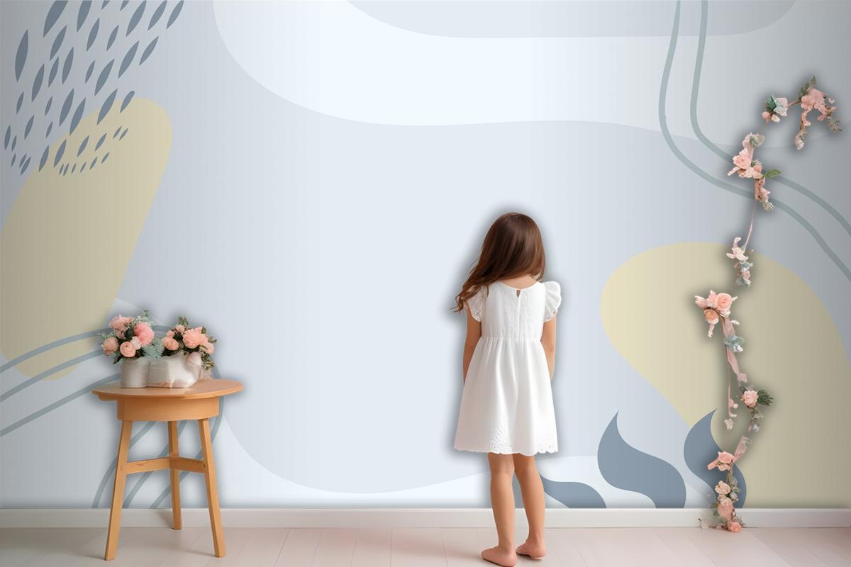 Hand Drawn Minimal Wallpaper Mural