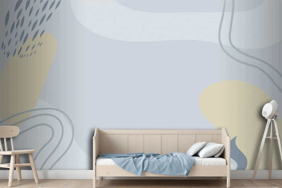 Hand Drawn Minimal Wallpaper Mural