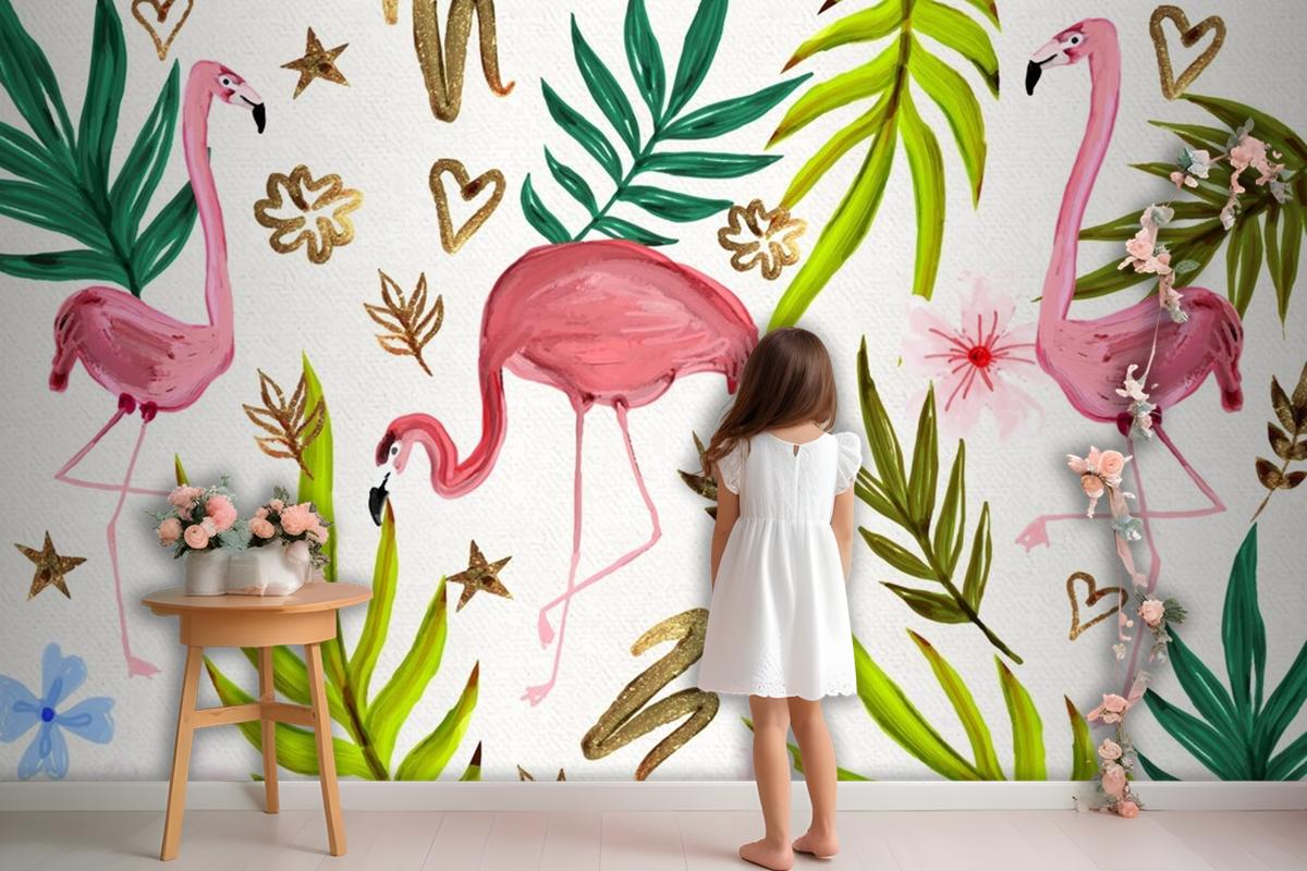 Hand Painted Watercolor Summer Wallpaper Mural