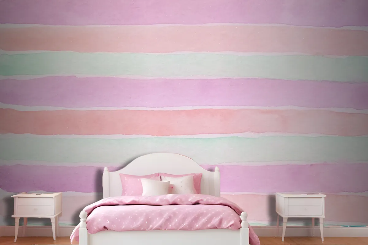 Hand Painted Watercolor Wallpaper Mural