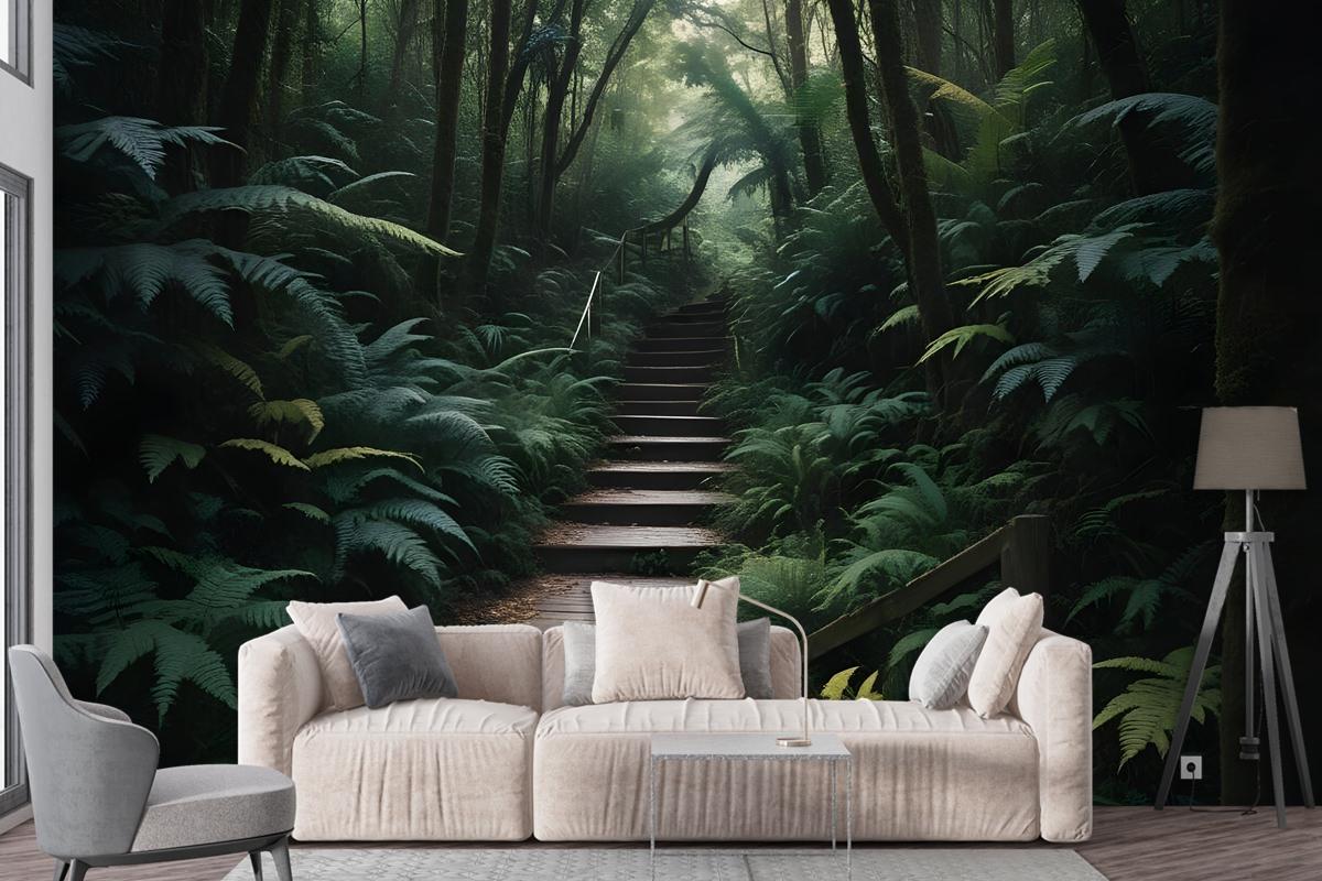 Jungle Pathway Wallpaper Mural