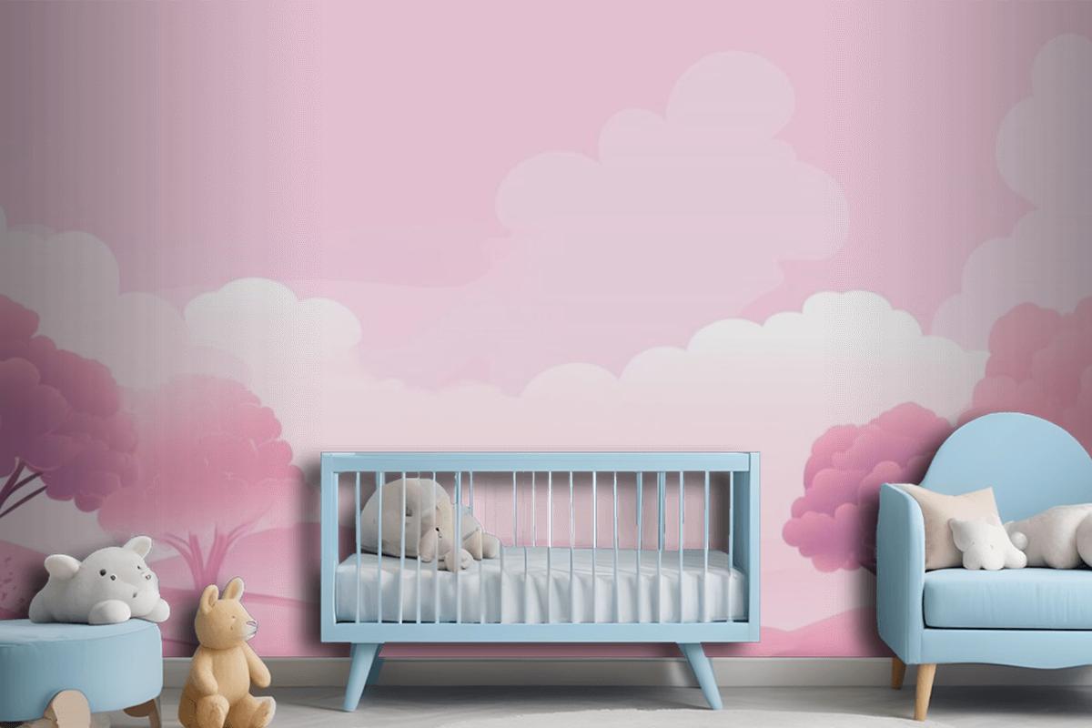 Light Pink Background Wallpaper Mural