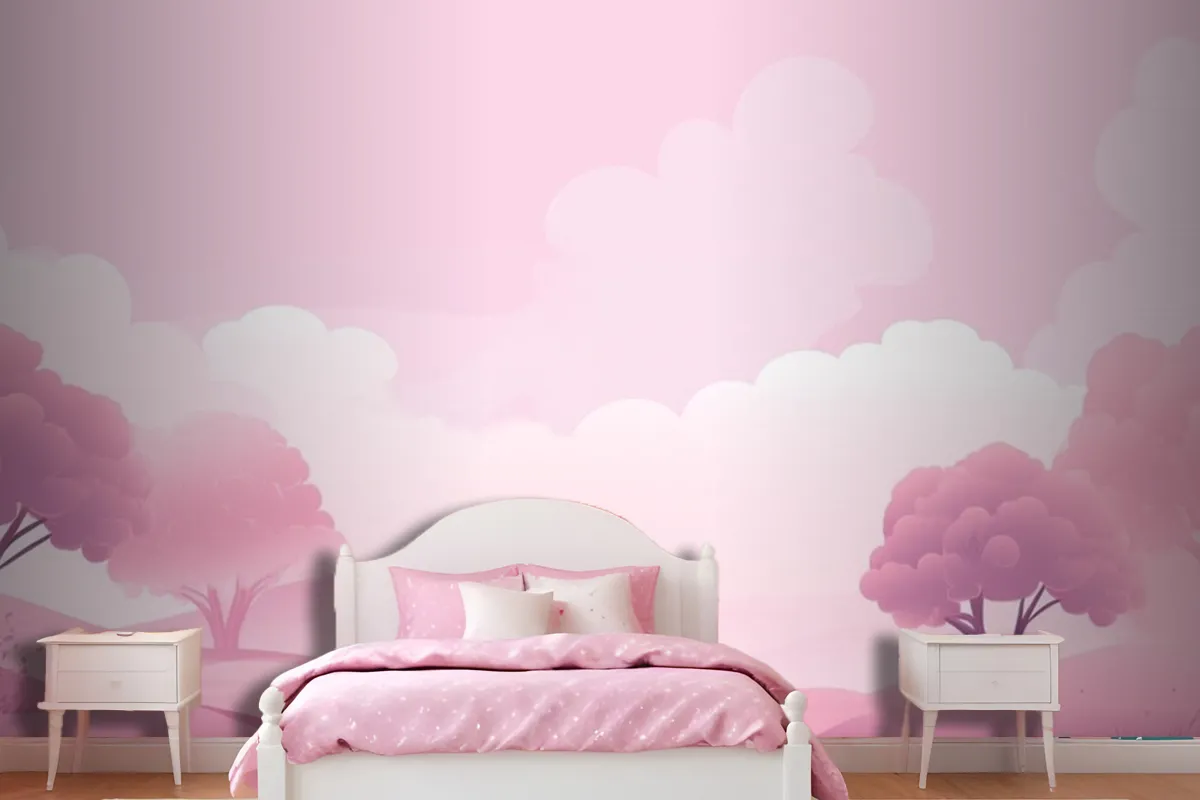 Light Pink Background Wallpaper Mural