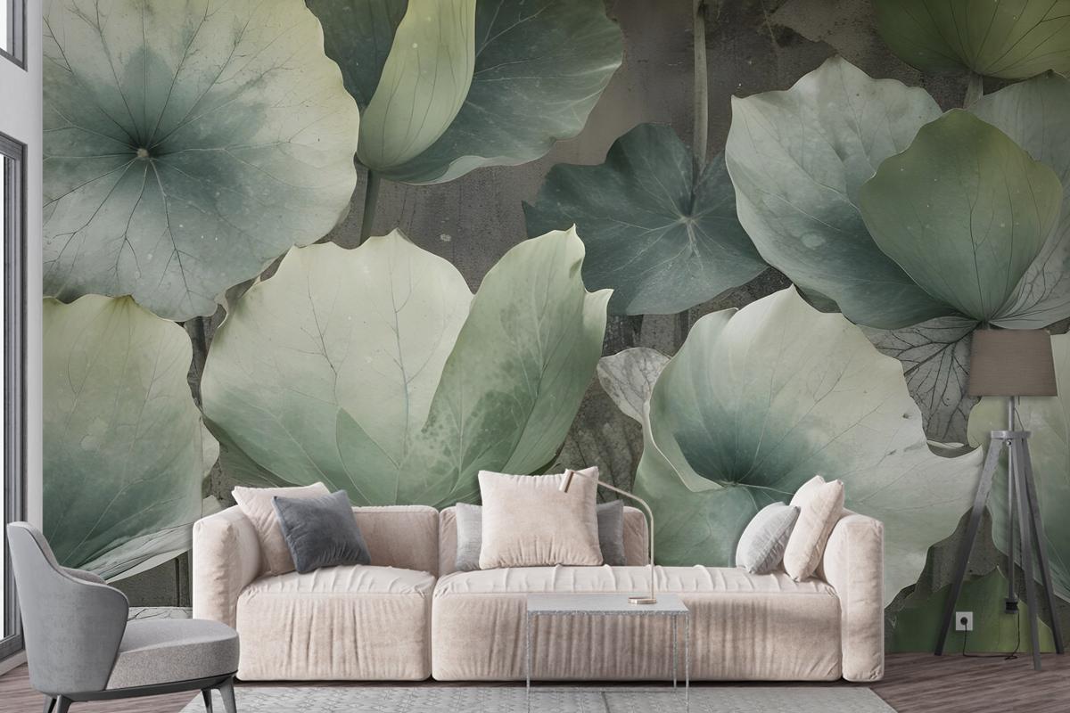 Lotus Leaf Wallpaper Mural