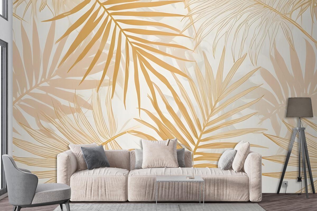 Lux Exotic Style Tropical Leaf Wallpaper Mural