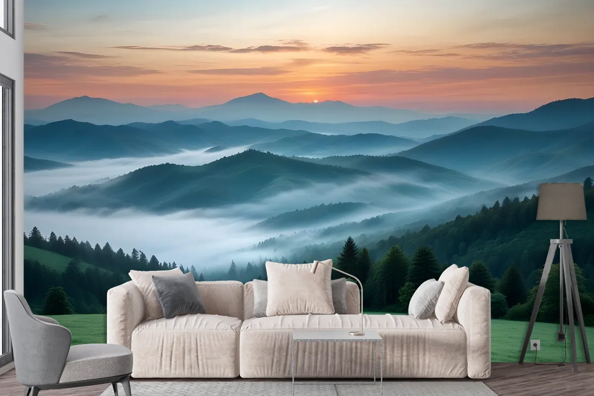 Mountain Scenic Landscape Wallpaper Mural