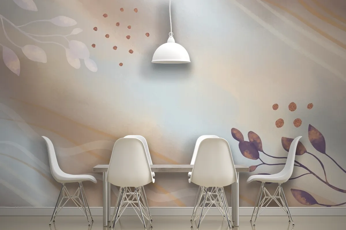 Neutral Watercolor Background Wallpaper Mural