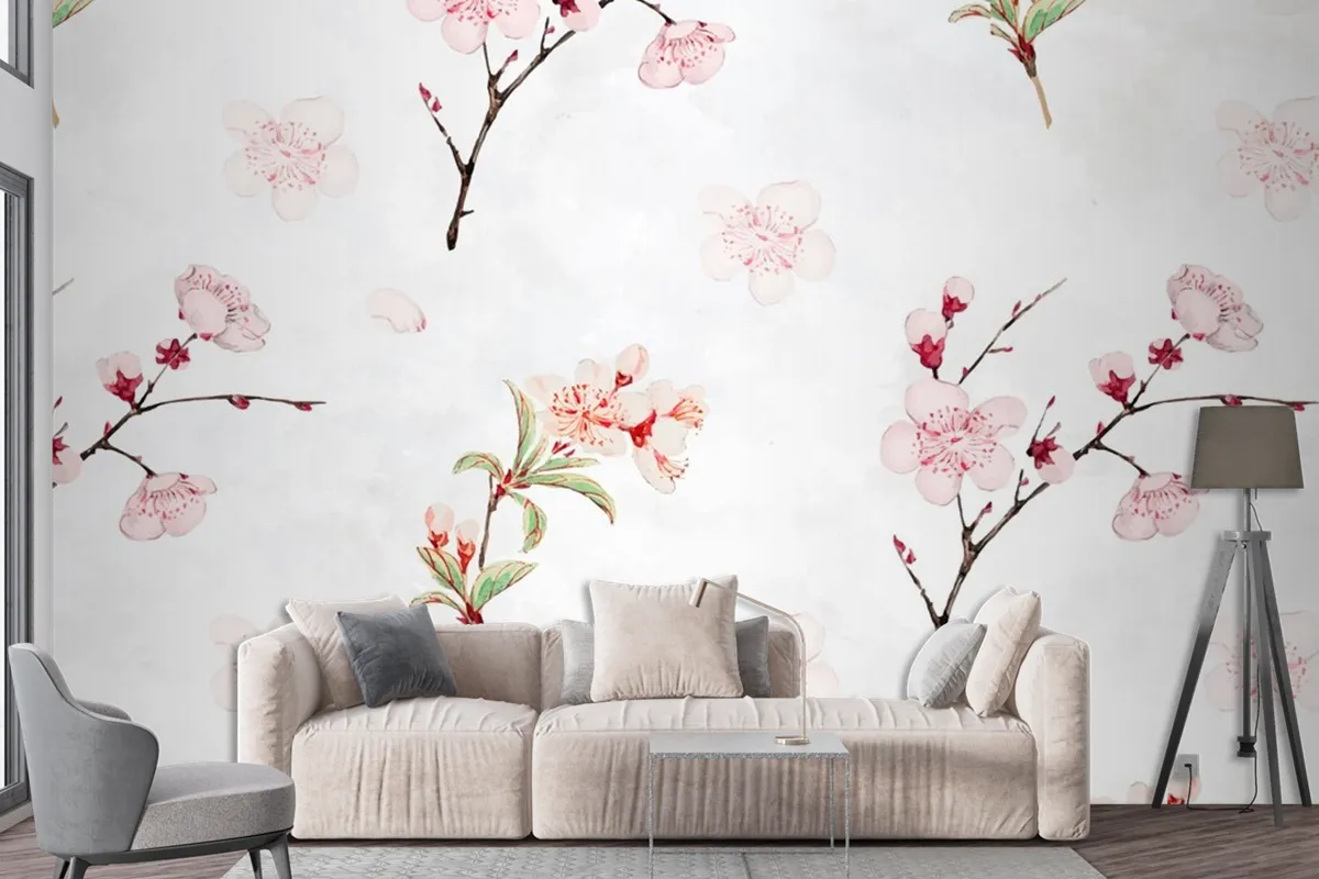 Plum Blossom Pattern Background Wallpaper Mural