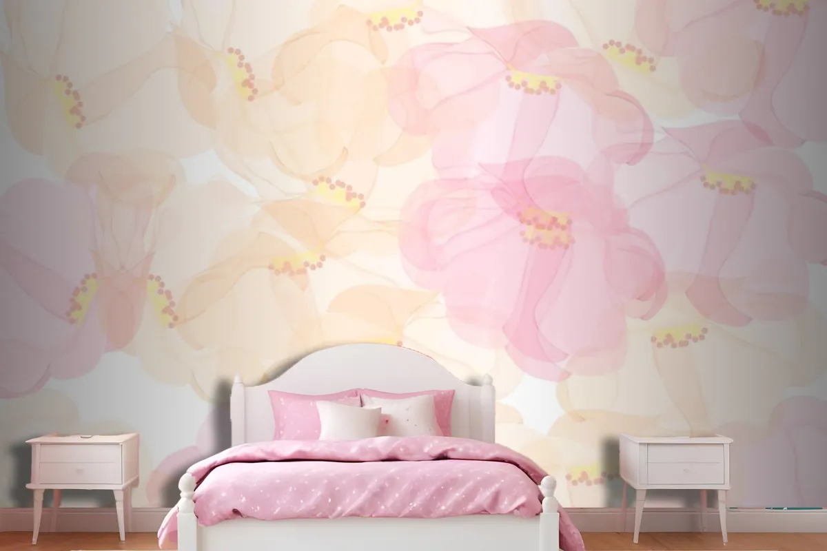 Seamless Pattern Floral Background Design Wallpaper Mural