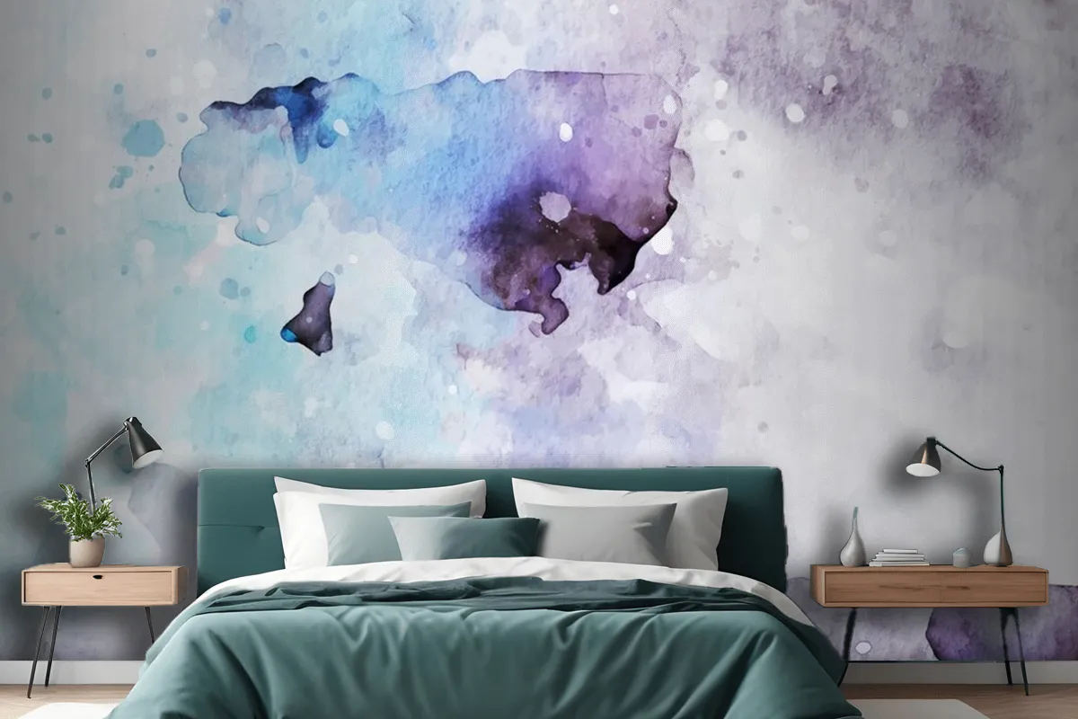 Simple Watercolor Background Wallpaper Mural