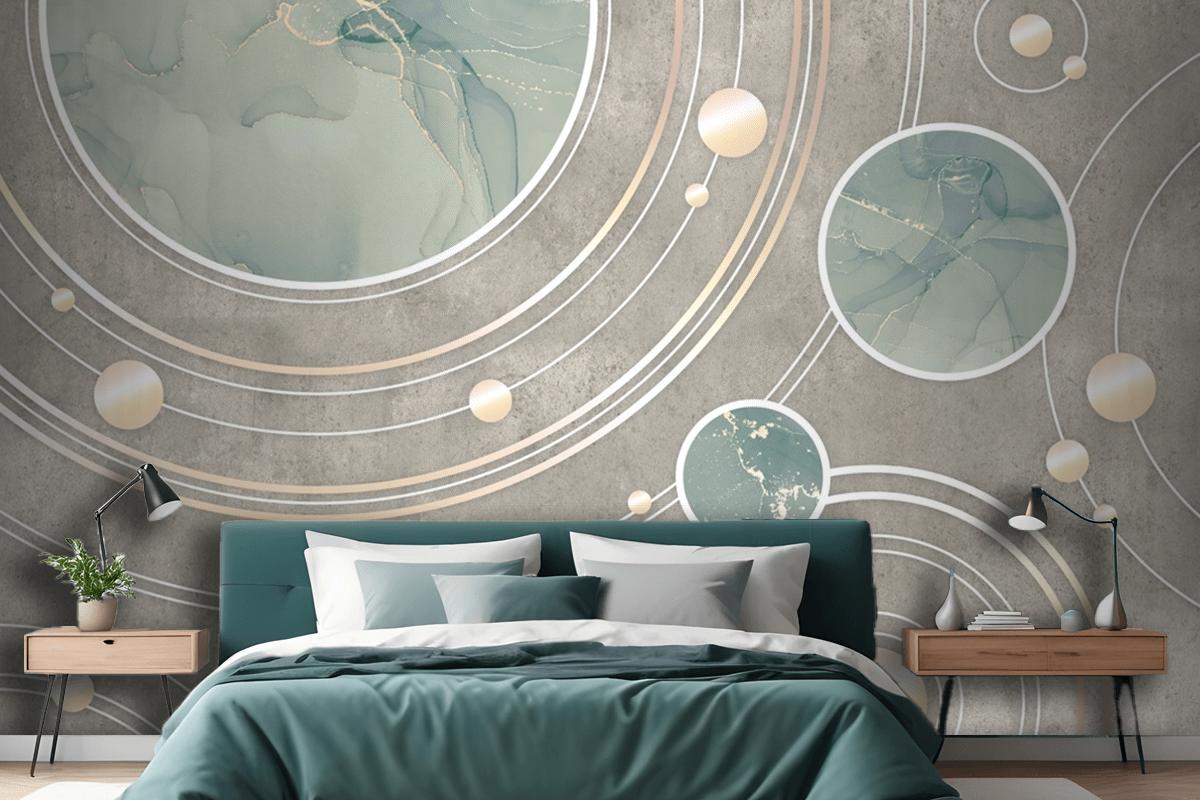 Textured Geometry Background Wallpaper Mural