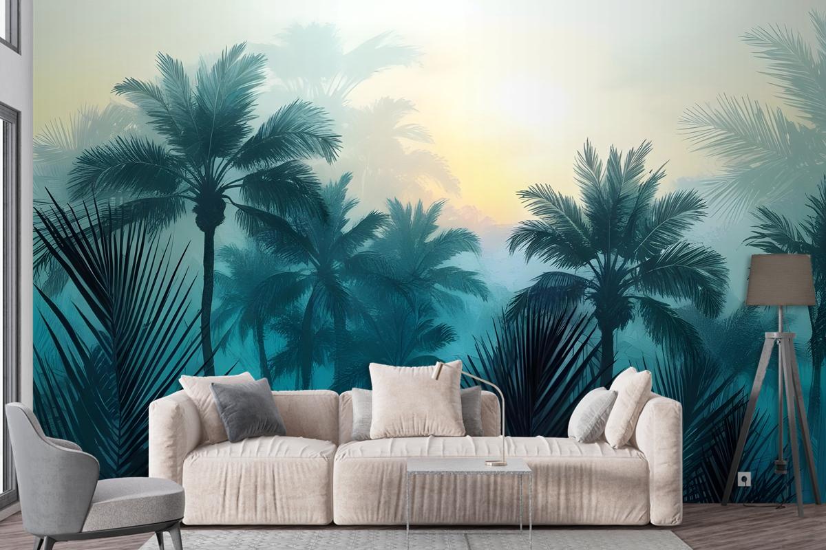 Tropical Palm Forest Wallpaper Mural