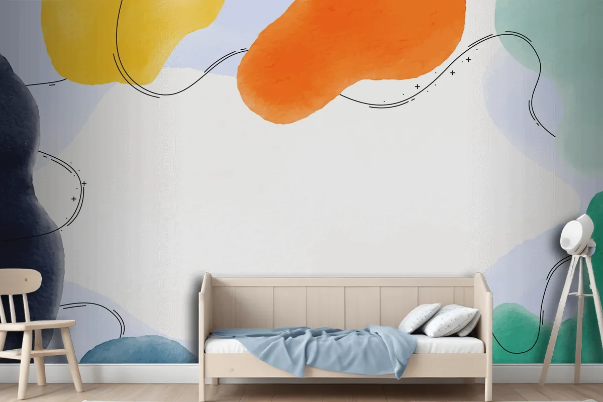 Watercolor Abstract Background Wallpaper Mural